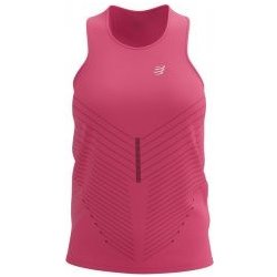 COMPRESSPORT PERFORMANCE SINGLET W hot pink/aqua