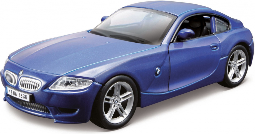 Bburago BMW Z4 M Coupe metalíza BB18 43007 modrá 1:32