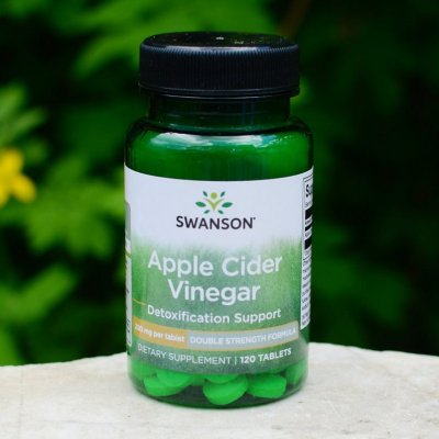 Swanson Apple Cider Vinegar Jablečný ocet 200 mg x 120 tablet