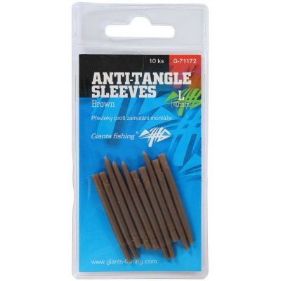 Giants Fishing Převleky proti zamotání Anti-Tangle Sleeves Brown 40 mm 10 ks – Zboží Dáma