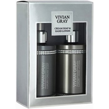 Vivian Gray Crystal Gray Luxusní sprchový gel 250 ml + tělové mléko 250 ml dárková sada