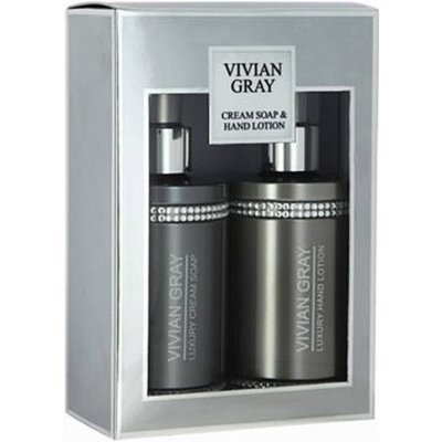 Vivian Gray Crystal Gray Luxusní sprchový gel 250 ml + tělové mléko 250 ml dárková sada – Zboží Mobilmania