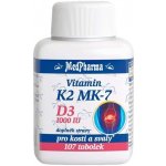 MedPharma Vitamin K2 MK-7+D3 1000 IU 107 tobolek – Hledejceny.cz