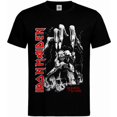 tričko Iron Maiden The Number of The Beast Černá – Zboží Dáma