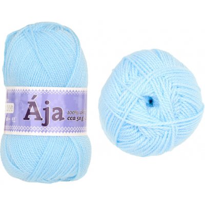 N.G.M. RANDA S.R.O. Příze Ája - akryl Ája: 911 Světle modrá do tyrkysova – Hledejceny.cz