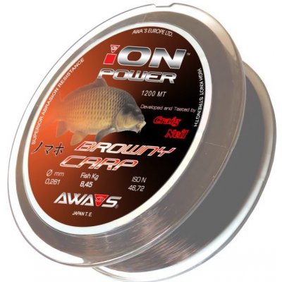 Awa-Shima Ion Power BROWNY CARP 1200 m 0,35 mm – Zboží Dáma