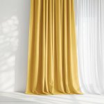 Goldea dekorační závěs marbella - medově žlutý 280x135 cm – Hledejceny.cz