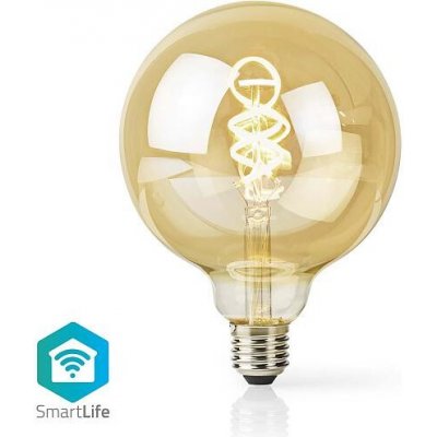 Nedis Wi-Fi Smart Bulb E27 4,9W LED žárovka , s vláknem, pro chytrý dům, E27, G125, 4,9W, 230V, 360lm, teplá až studená bílá, stm – Zboží Mobilmania