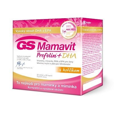 GS Mamavit Prefolin+DHA+EPA 30+30 tablet – Zbozi.Blesk.cz
