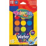 Colorino Vodové barvy paletka 12 barev + štětec – Zboží Dáma