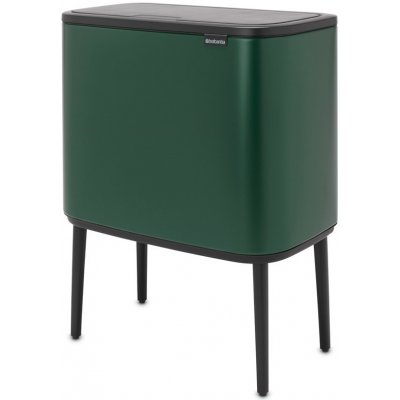 Brabantia BO Touch Bin 11+23 L tmavě zelená 304187 – Zboží Mobilmania