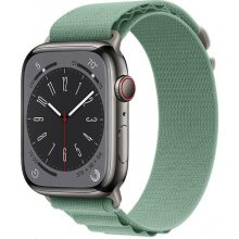 Crested Alpský tah nylonový řemínek pro Apple Watch 42, 44, 45 a 49 mm lehce zelený YACZ-2118