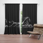 Závěsy Vodní kůň: 2 ks - 140x250 cm - Sablio – Hledejceny.cz