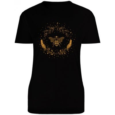 Tričko s potiskem Včelí královna Černá – Zboží Mobilmania