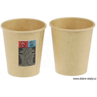 Wimex Papírový kelímek kraft Ø90mm 420 ml – Zboží Dáma