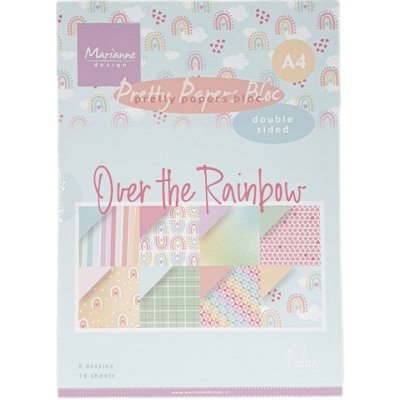 Marianne Design Sada oboustranných papírů A4 Over the rainbow – Sleviste.cz