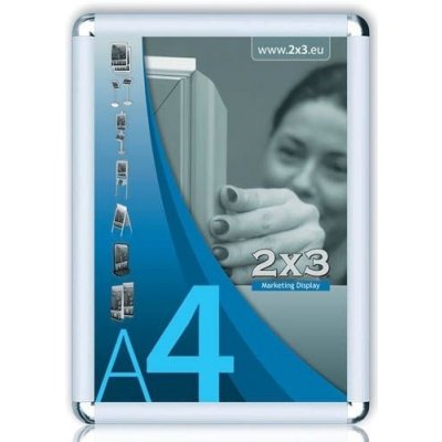 2x3 Kliprám s kulatými rohy 25 mm A3 29,7 x 42 cm – Zboží Živě
