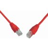 síťový kabel Solarix 28460059 patch, CAT5E, SFTP, PVC, 0,5m, červený