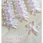 Saténové svatební vývazky V06 (Light Dusty Rose) – Sleviste.cz