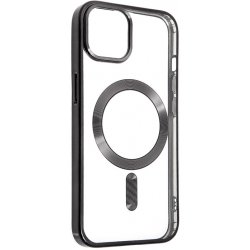 SWISSTEN Clear Jelly MagStick Metal Apple iPhone X / Xs - čiré / černé