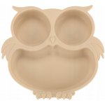KIK Silikónový riad pre deti sova sada béžových 8 ks – Zboží Mobilmania