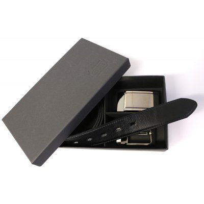 Penny Belts Set koženého opasku 35-020-22 a 4PS černý – Zboží Mobilmania