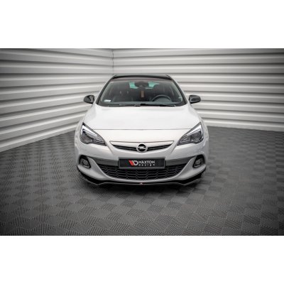 Maxton Design spoiler pod přední nárazník ver.2 pro Opel Astra J (Mk4), černý lesklý plast ABS, GTC OPC-Line – Zbozi.Blesk.cz
