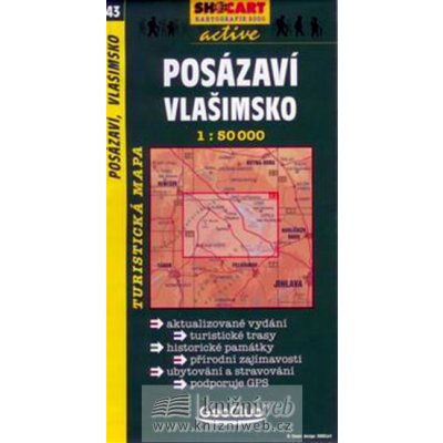 Posázaví Vlašimsko 1:50000 tur. mapa