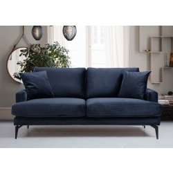 Atelier del Sofa 2-místná Papira 2 SeaterNavy Blue, Modrá