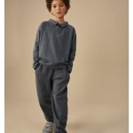 GRAY LABEL Tepláky GOTS Blue Grey – Sleviste.cz