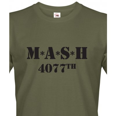 Bezvatriko tričko s potiskem MASH 4077 2 Military