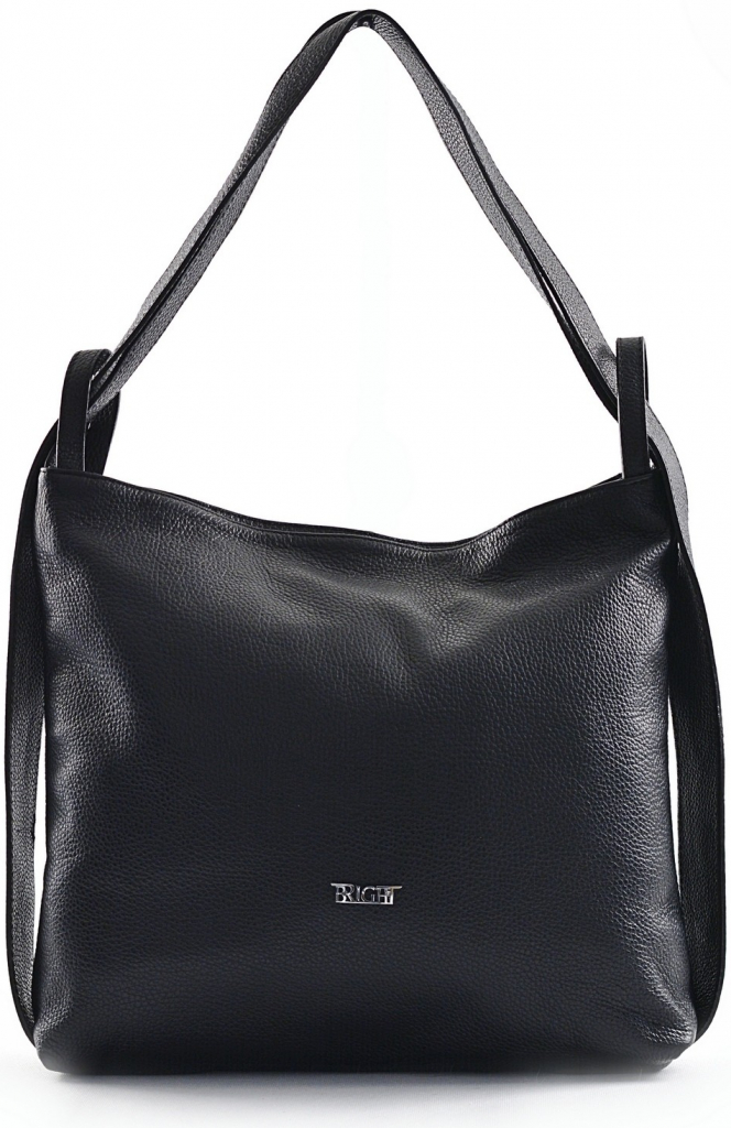 Bright Fashion dámský kabelko-batoh kožený A4 černý od 2 499 Kč - Heureka.cz