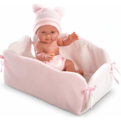 Llorens New Born holčička s růžovou čepičkou 26 cm – Zboží Mobilmania