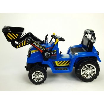 Ramiz elektrický traktor s nakládací lžící 24GHz modrá