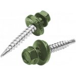 Šroub samořezný pozink. 4,8x19mm zelená RAL6003 – Hledejceny.cz