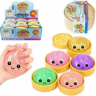 Squishy Dumpling mačkací antistresový knedlíček v košíku – Zboží Dáma