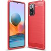 Pouzdro a kryt na mobilní telefon Xiaomi PROTEMIO 30798 FLEXI TPU Kryt Xiaomi Redmi Note 10 Pro červený