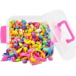 Dětské barevné korálky mega balení 500ks bez horního víčka – Zboží Dáma