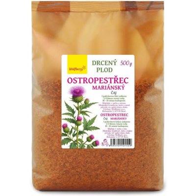 WOLFBERRY Ostropestřec plod drcený bylinný čaj 500 g – Hledejceny.cz