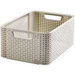 CURVER úložný box RATTAN Style2 M 38,6 x 17,2 x 28,7 cm krémový 03615-885 – Zbozi.Blesk.cz