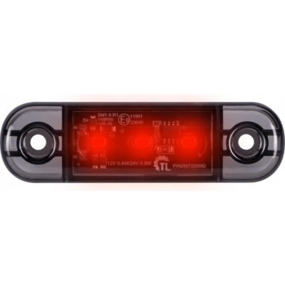 TRUCK LED Červené LED obrysové světlo 12V/24V, IP67, R10, R148, 3LED – Hledejceny.cz