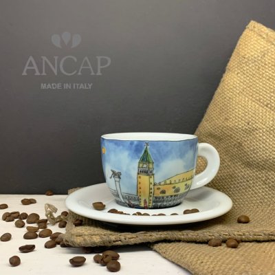 dAncap šálek s podšálkem cappuccino Venezia náměstí 190 ml