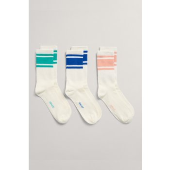 GANT TEENS UNISEX SOCKS 3 PACK bílá