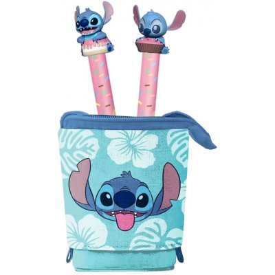 CurePink: Set 3 školních pomůcek Disney|Lilo & Stitch: Stitch a Angel 12 x 17 x 7 cm 08789 – Hledejceny.cz