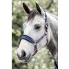 Ohlávky a vodítka pro koně HORSEWARE Ohlávka polstrovaná Rambo navy burgundy dusty modrá & navy