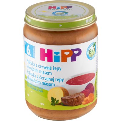 HiPP BIO Polévka z červené řepy s hovězím masem 190 g – Hledejceny.cz