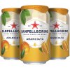 Voda Sanpellegrino Aranciata pomeranč plech 24 x 330 ml