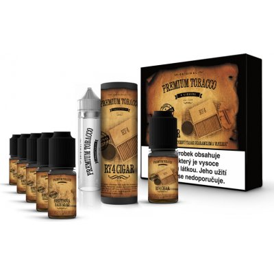 DIY sada Premium Tobacco 6xRY4 Cigar 10 ml 6 mg