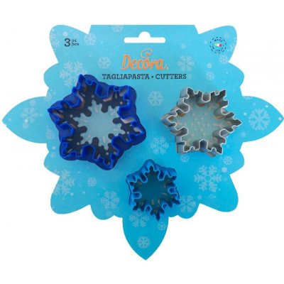 Vykrajovátka sněhové vločky, 3 ks 7-5-4 x 2cm - Decora – Zbozi.Blesk.cz