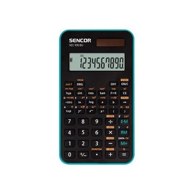 Sencor kalkulačka SEC 106 BU - školní, 10místná, 56 vědeckých funkcí – Zboží Mobilmania